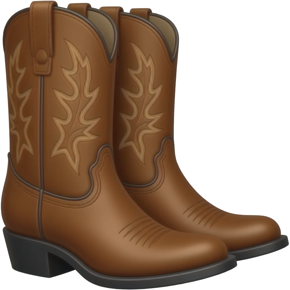 Cowboy boots emoji