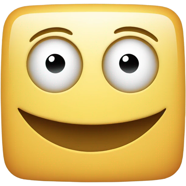 Create an emoji that is a smiley face but square emoji