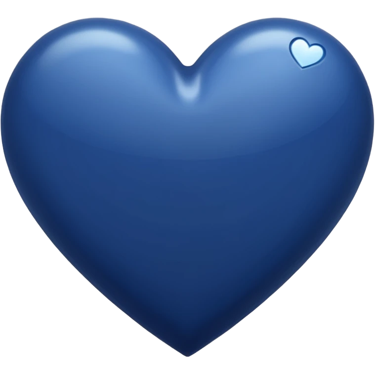 NAVY BLUE heart emoji emoji