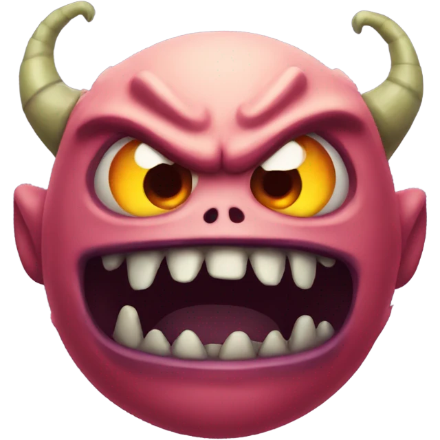 Scary monster emoji