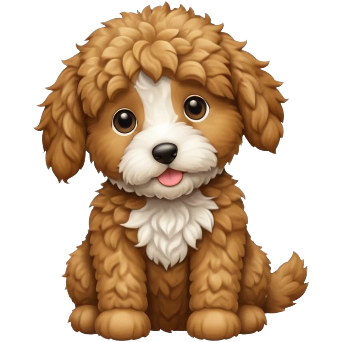 Golden doodle puppy emoji