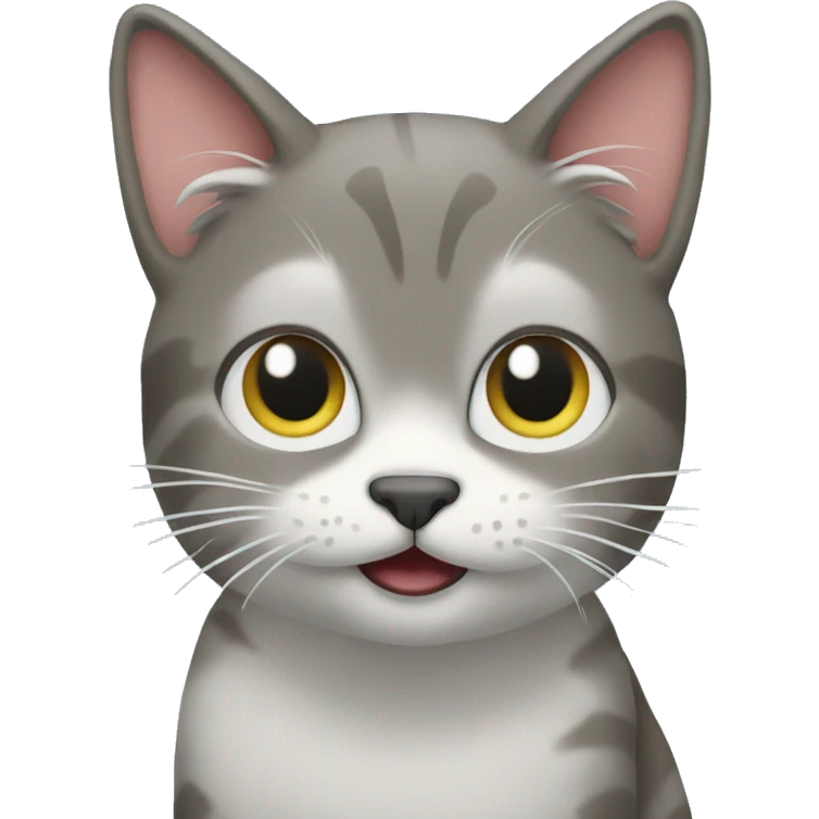 cat playing in snow emoji