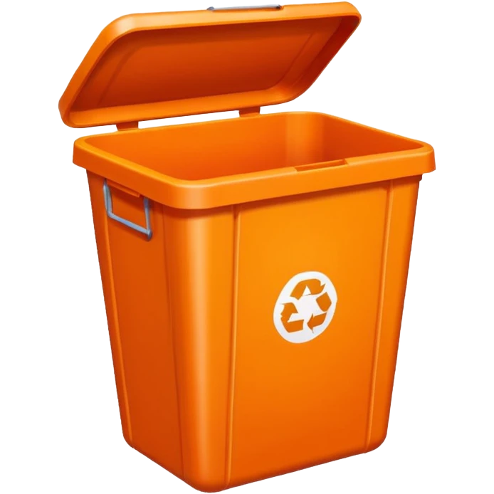 orange bin emoji