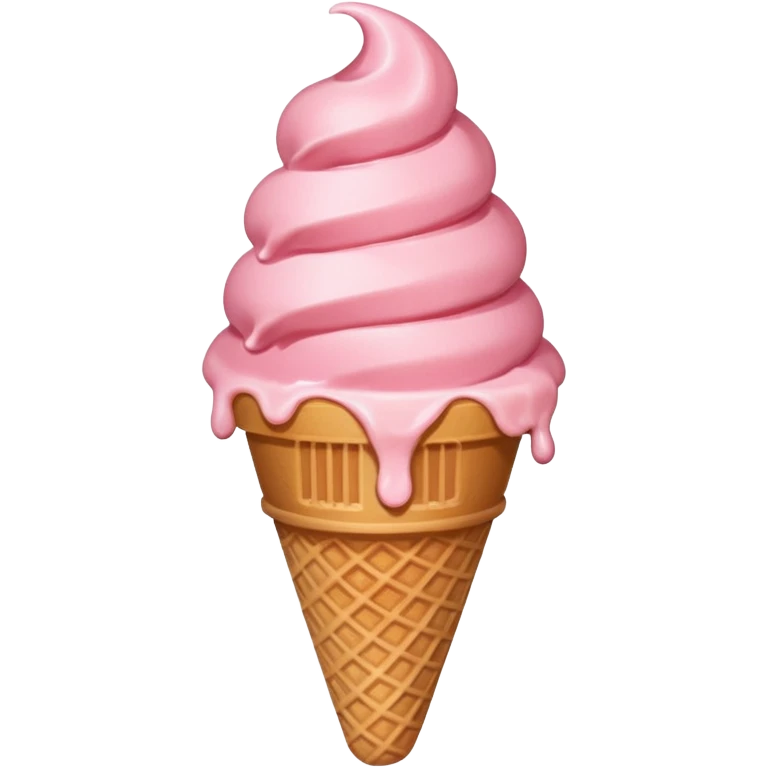 strawberry ice cream emoji