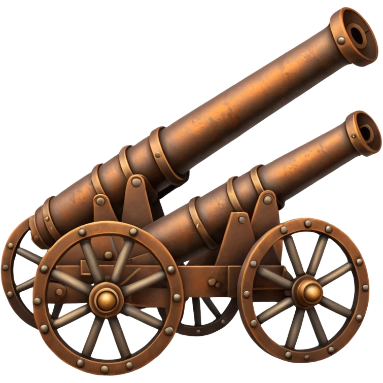 Dois canhão cruzados emoji