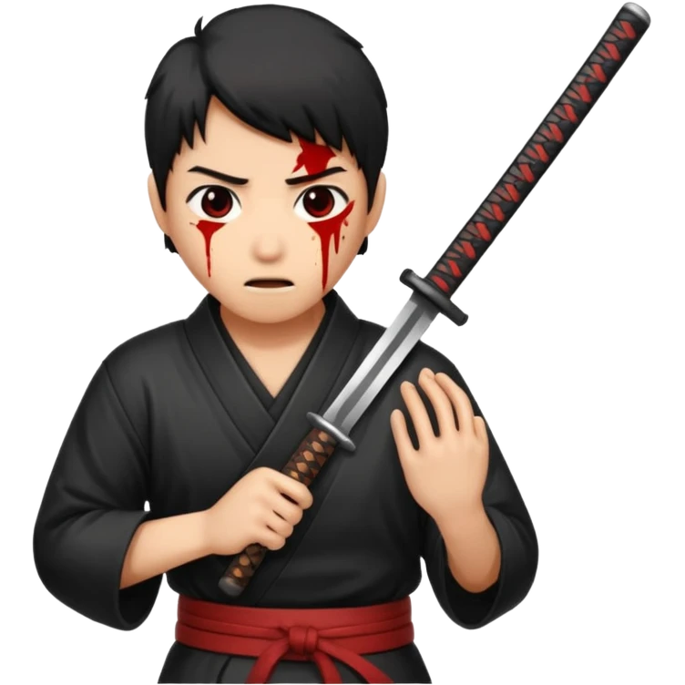 Faz o quê tomando uma facada de katana  emoji