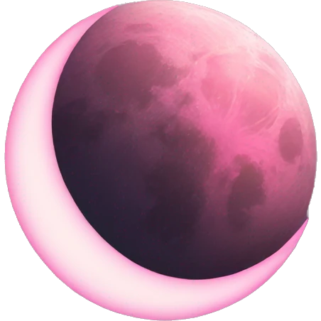 pink moon emoji
