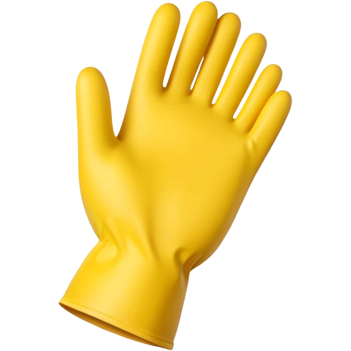 Yellow Rubber gloves emoji