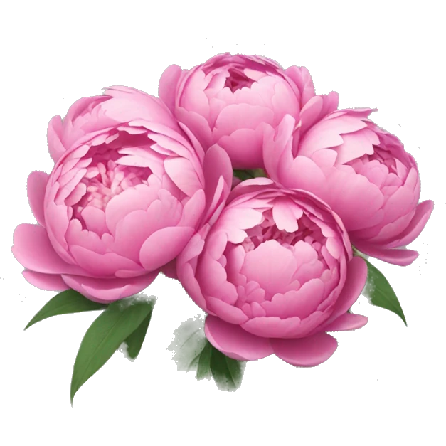 Bouquet of peonies emoji