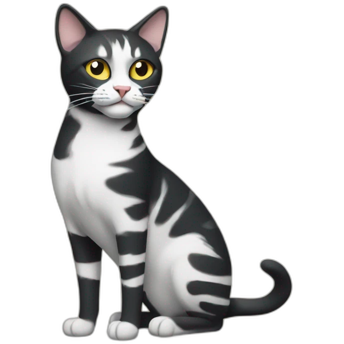 Cat picasso style emoji