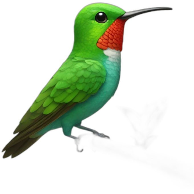 emoji de un colibrí bostezando  emoji