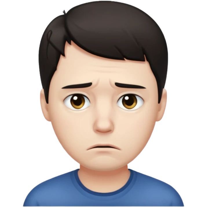 The sad man emoji