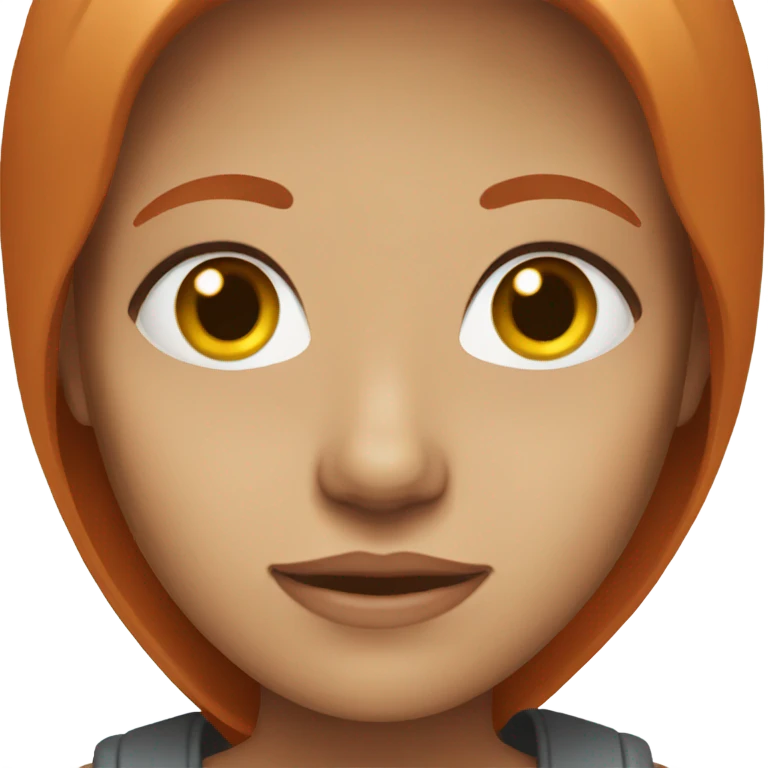 Red hair gray eyes women  emoji