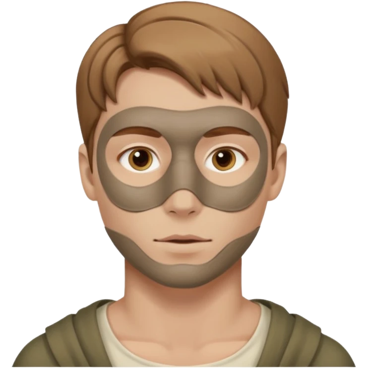 clay mask man emoji