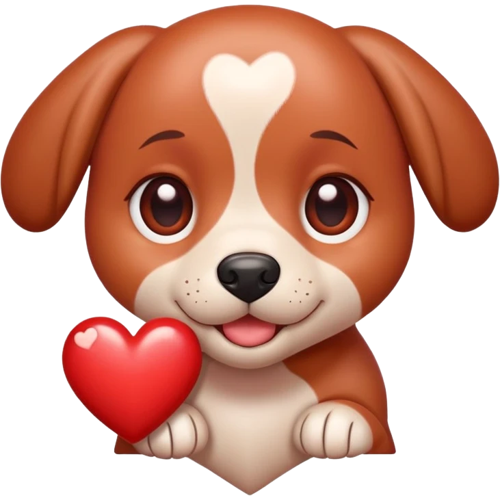  A heart emoji with cute puppy eyes  emoji