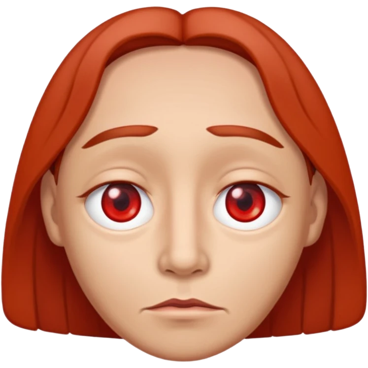 Dude that's real high with red eyes droopy eyes cheeks and Chong style emoji