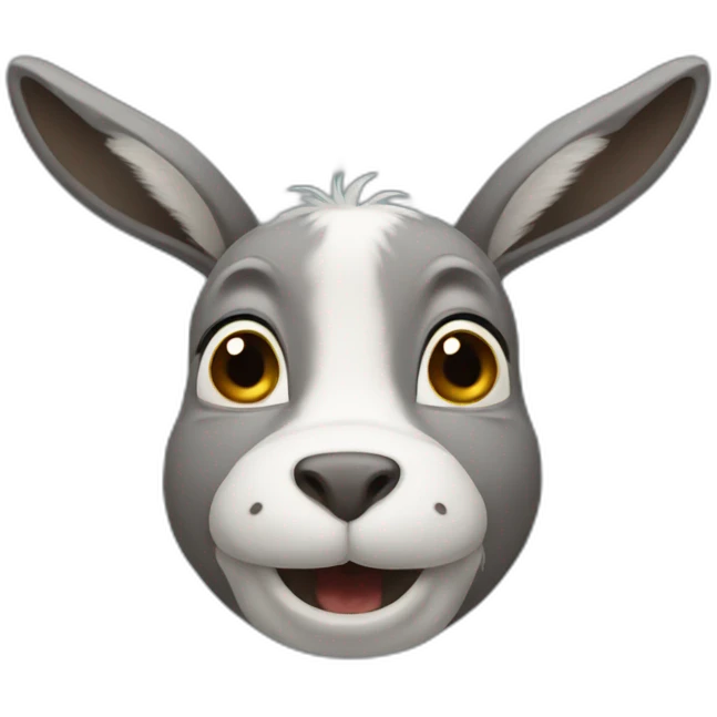 Donkey rabbit hybrid emoji