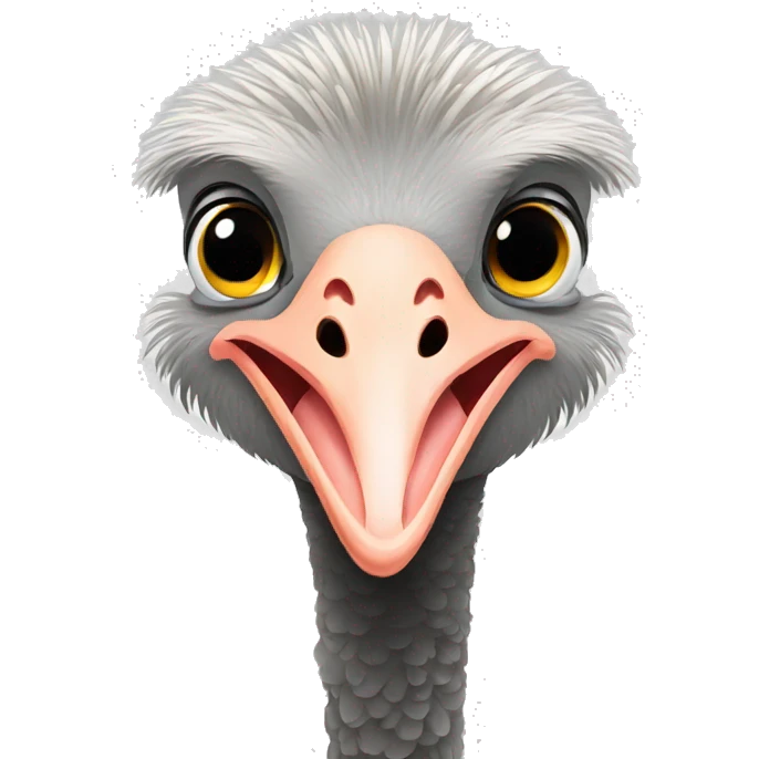 Ostrich emoji