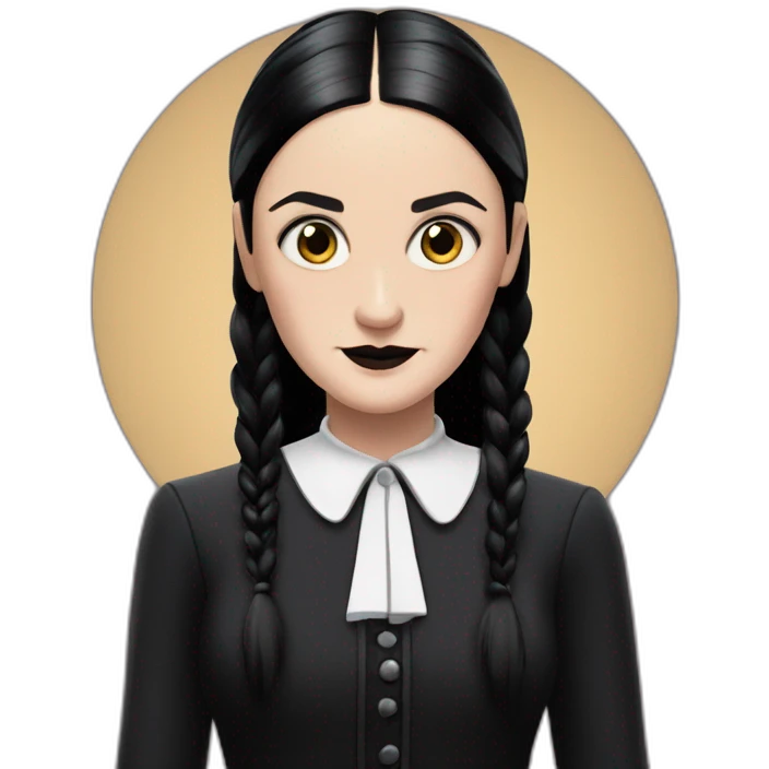 Wednesday Addams from Netflix  emoji