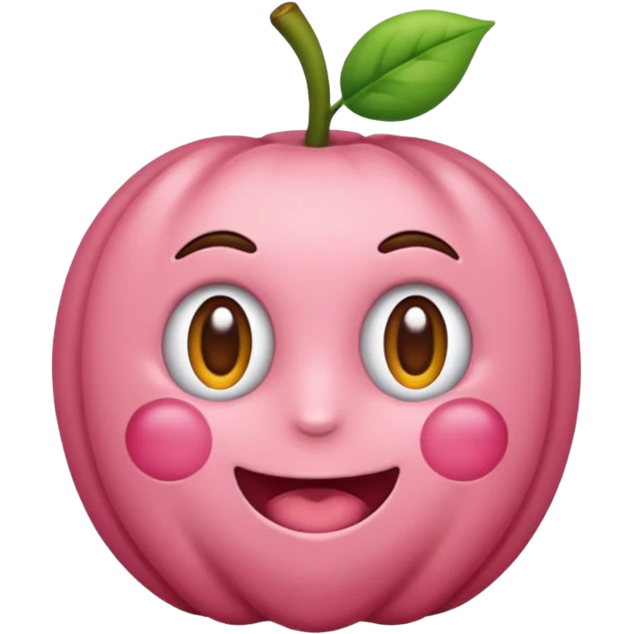 эклер с розовой помадкой и посыпкой emoji