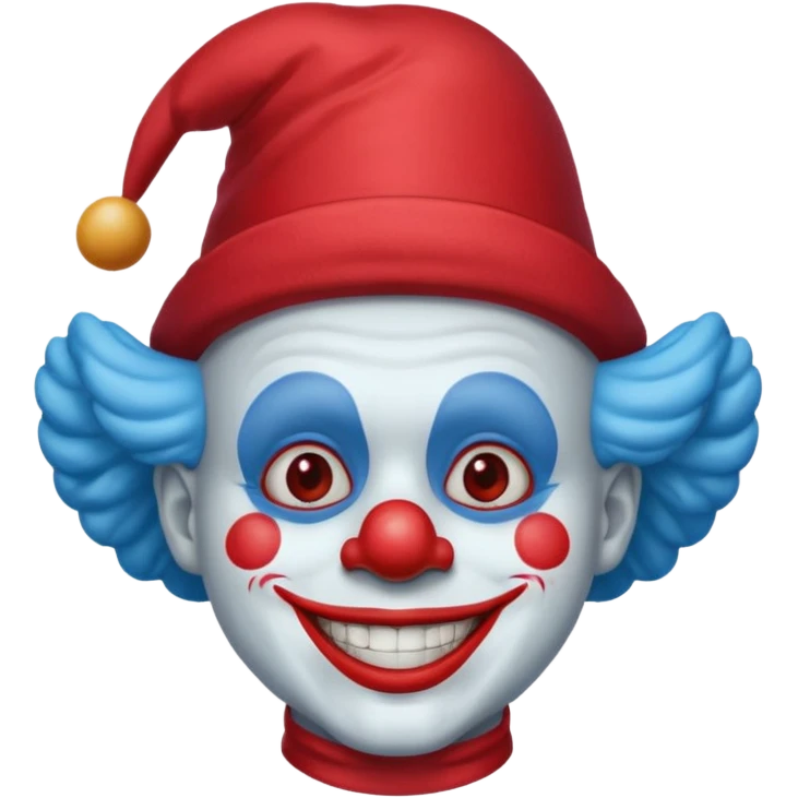 blue clown with hat emoji