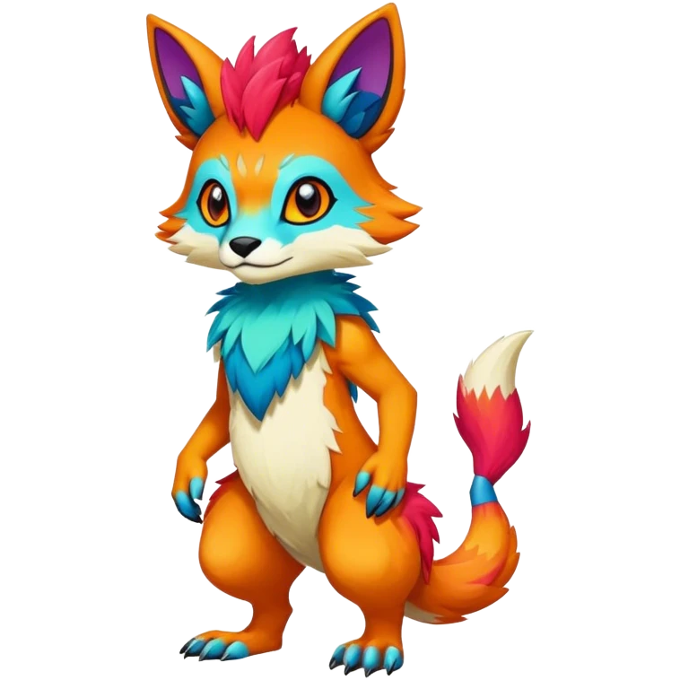 colorful anthro vernid fursona Fakemon  emoji