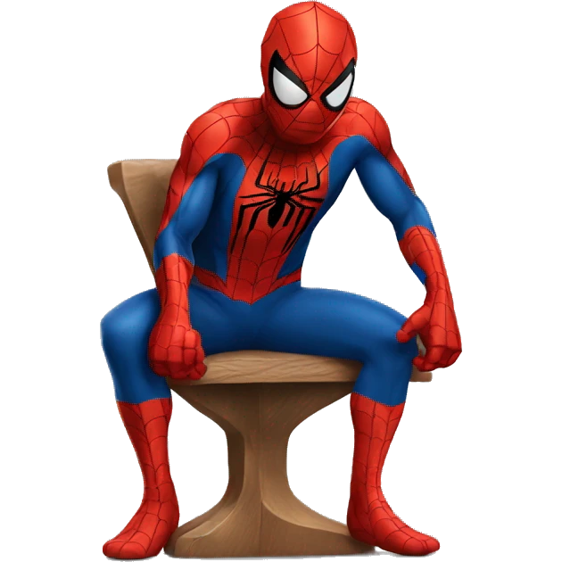 Spiderman sitting emoji
