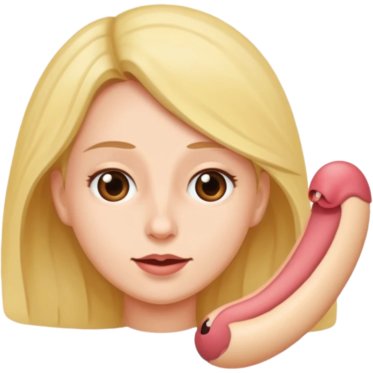 Futanari (female but have penis in vegina) emoji