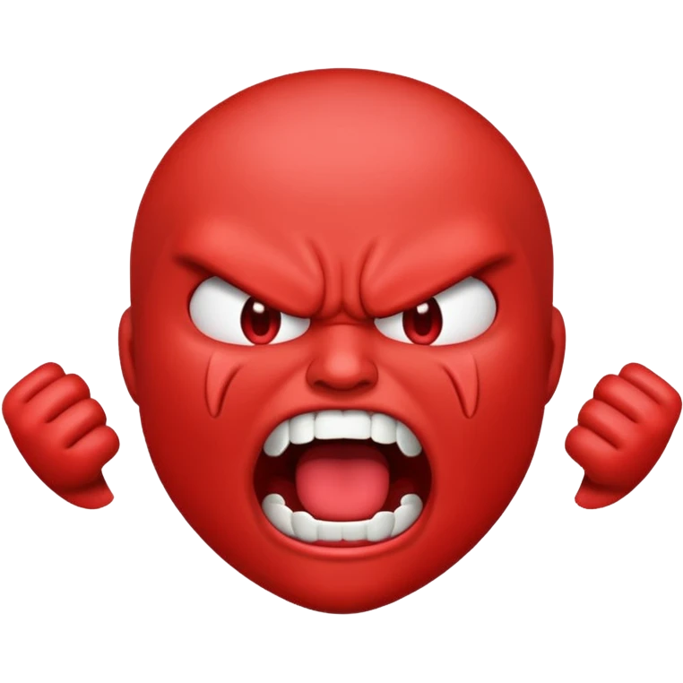 gum tsion emoji very not nice rude shouting ragebaiter emoji