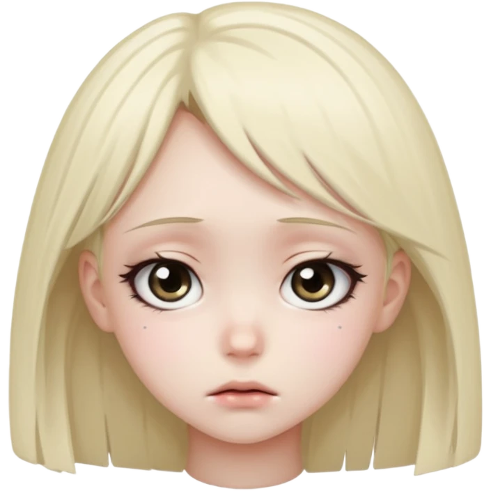 Sad anime girl emoji