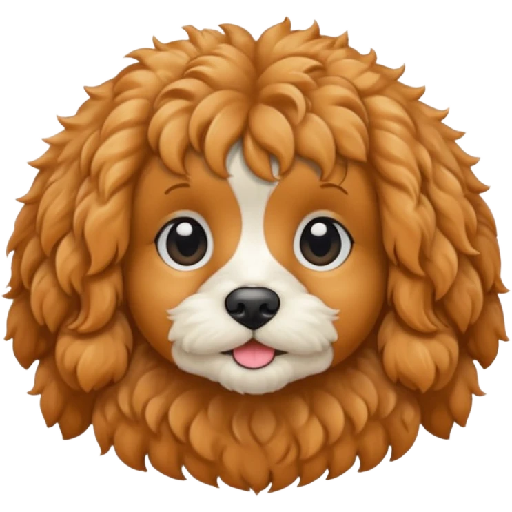 Cavapoo  apricot no white emoji