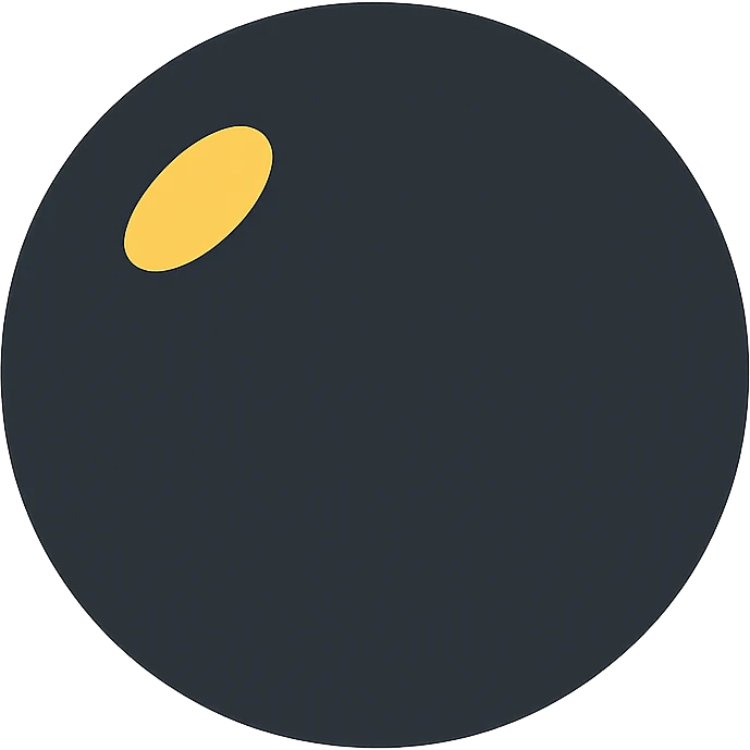 squash ball simple colored icon emoji