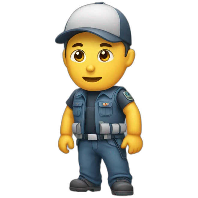 Enfermero saludando emoji