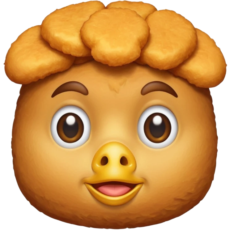 Make my face in a chicken nugget  emoji