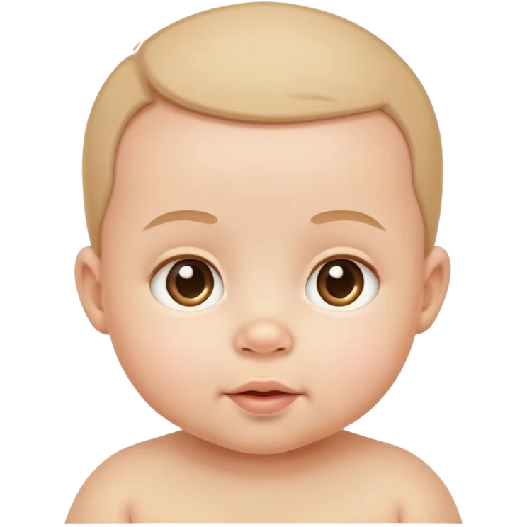 cute human baby with round cheeks emoji