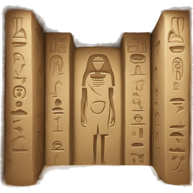 Hieroglyphs Inside tomb￼ emoji