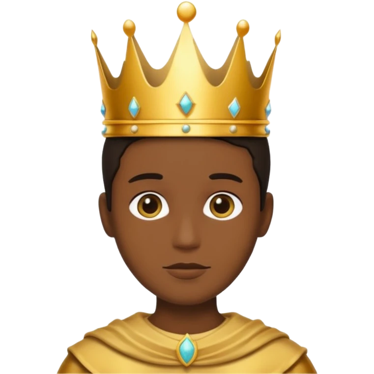 silhouette with a crown above the head emoji