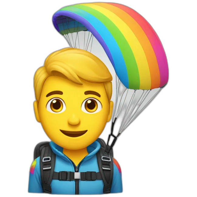 gay paraglider emoji