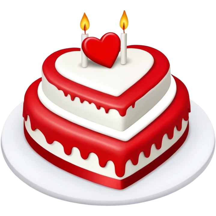 Heart cake emoji