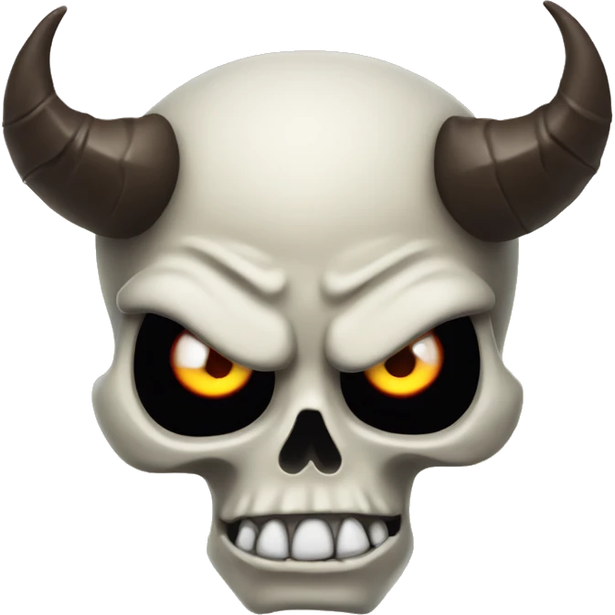 skull devil rolling eyes emoji