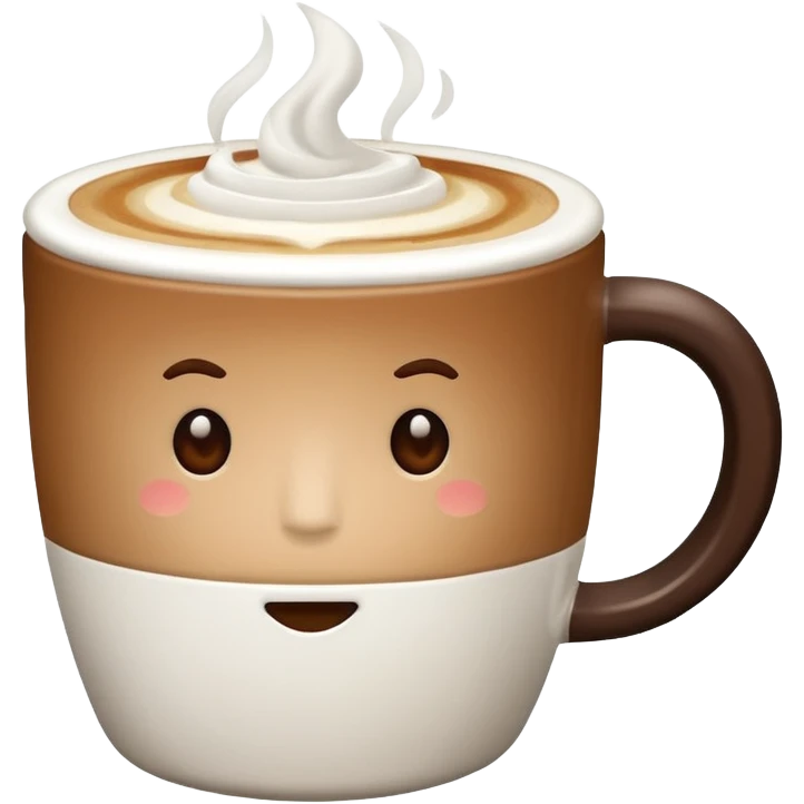a flat white coffee emoji