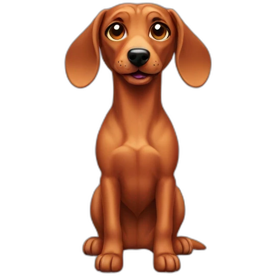 Teckel dog emoji