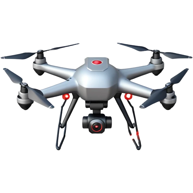 flying targeting drone acquires target and paints with laser emoji