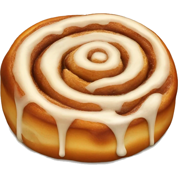 Glazed cinnamon bun emoji