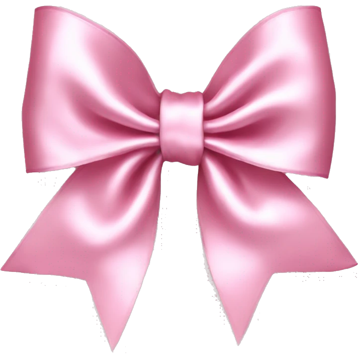 light pink satin bow  emoji
