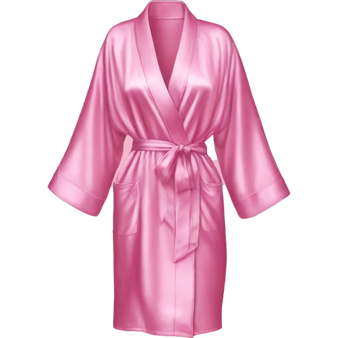 Victorias secret robe pink silk emoji