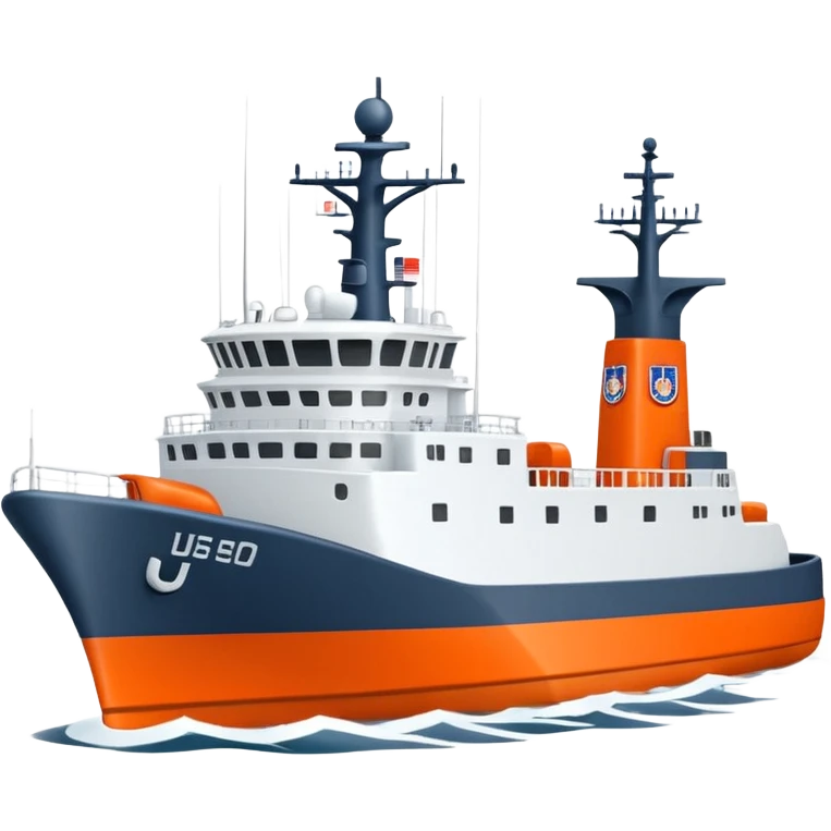 United States coast guard cutter ship  emoji