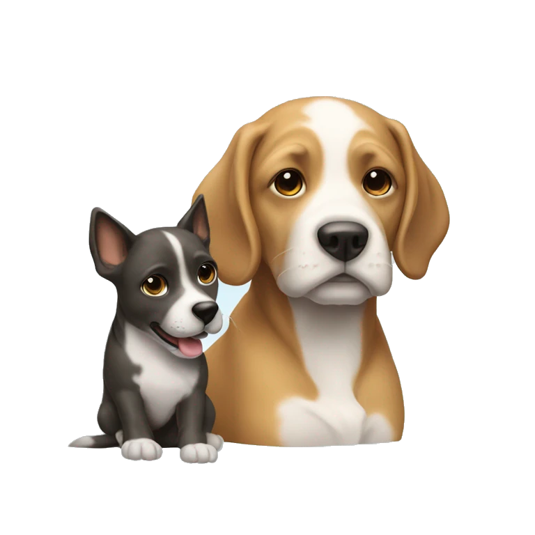 un chou avec un chien  emoji