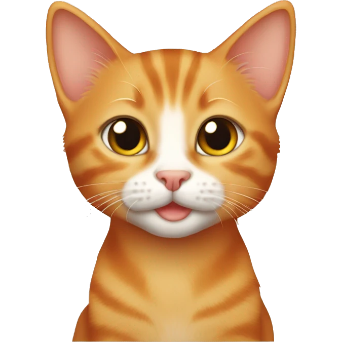 Orange tabby kitten emoji