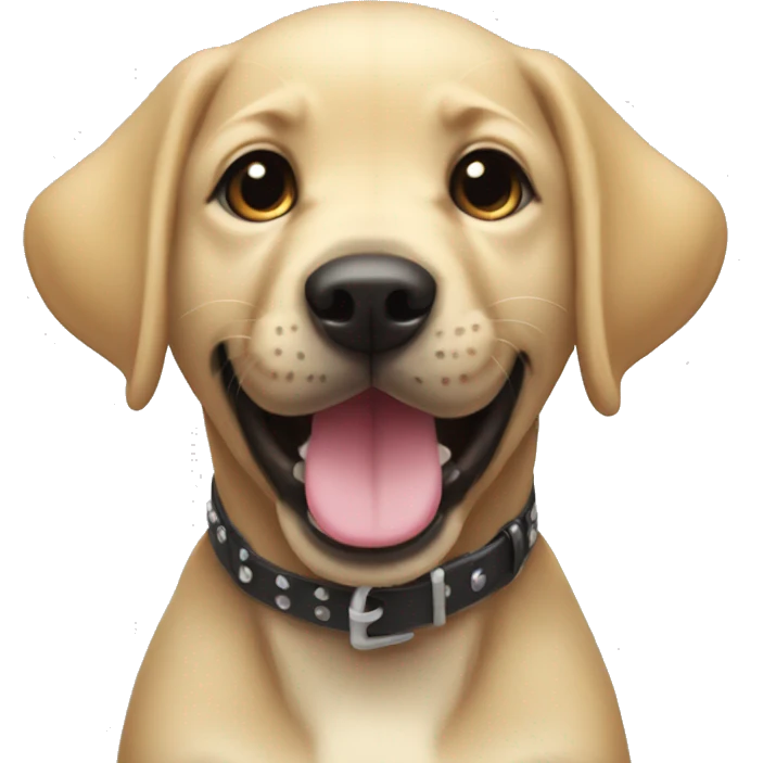 happy punk labrador puppy emoji